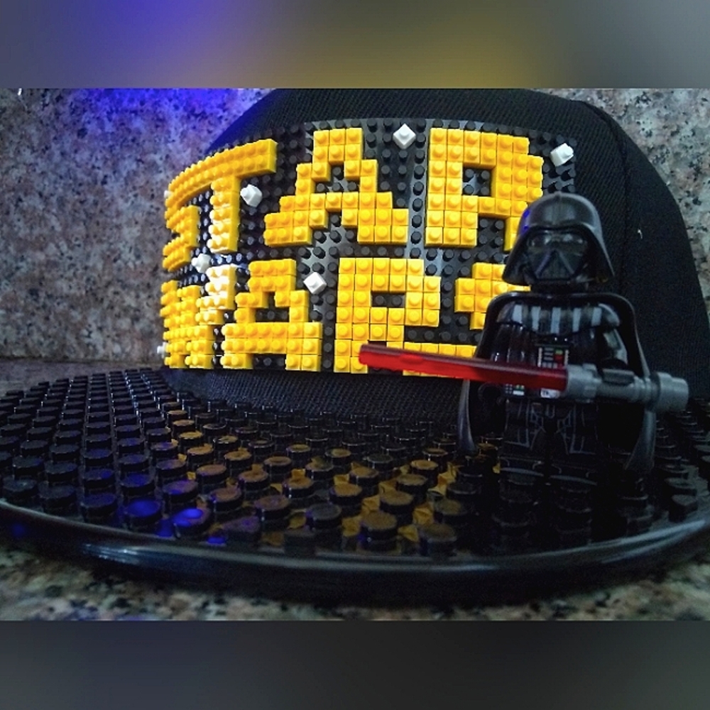 Star Wars With Darth Vader Custom Lego Hat (Black) - image 2